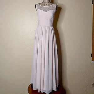 CAMILLE LA VIE Soft Pink Flowing Gown Sz 4